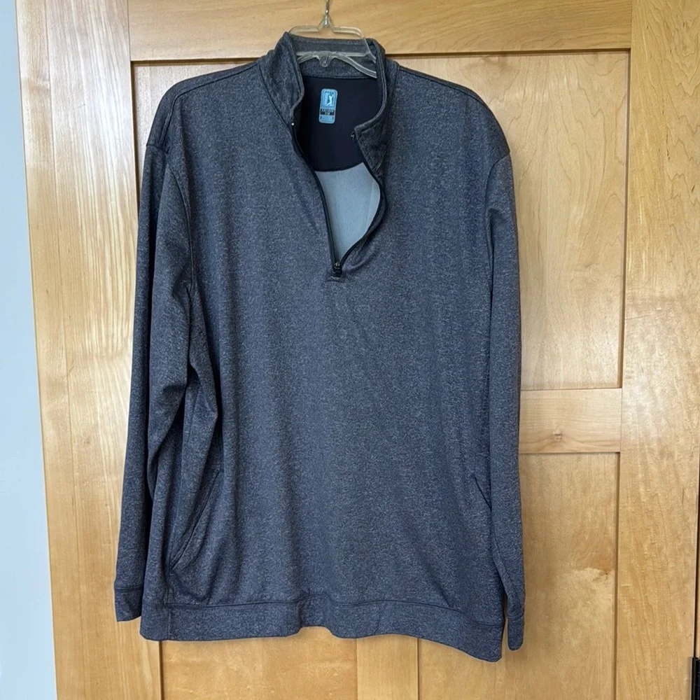PGA TOUR gray Quarter-Zip Pullover - Picture 1 of 5